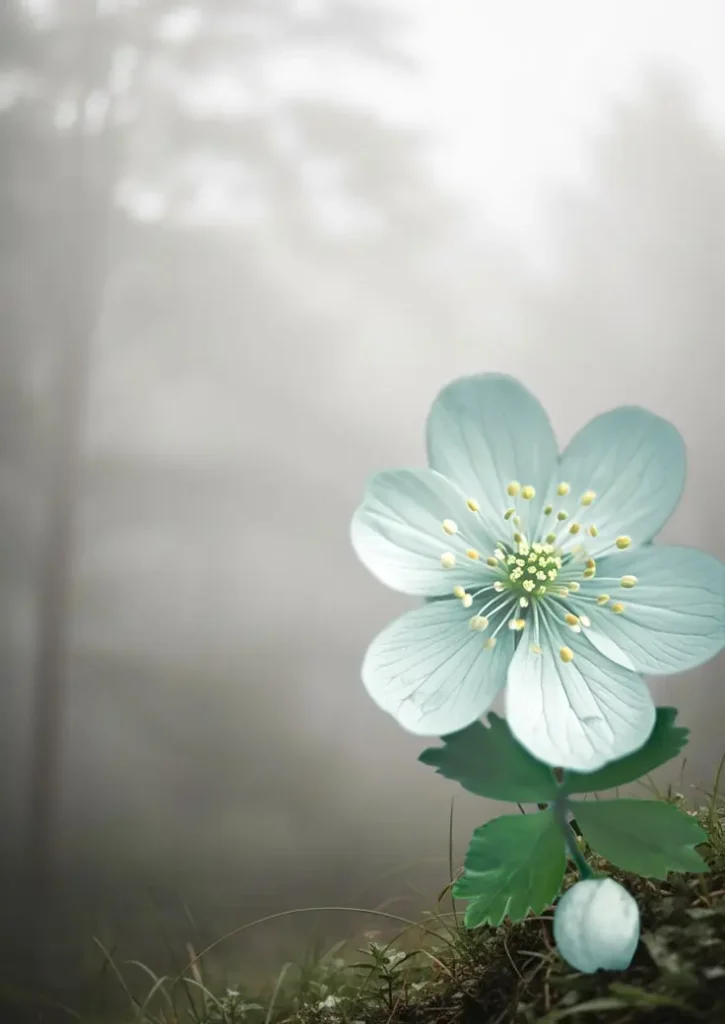 Flower in Foggy