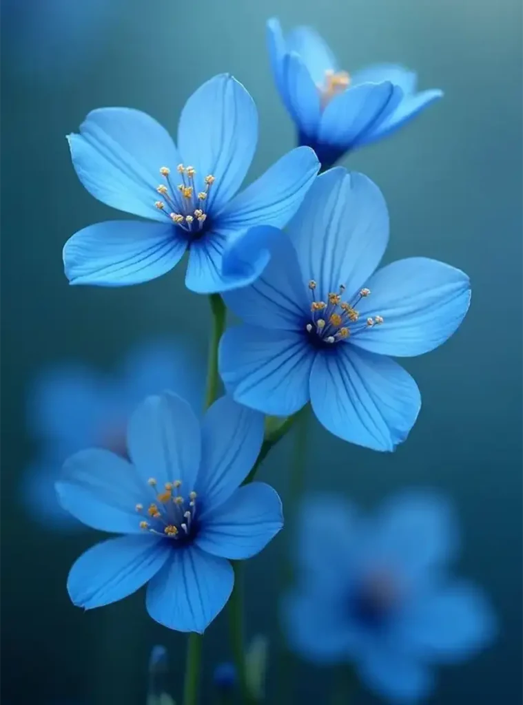Soft Focus Indigo Petals