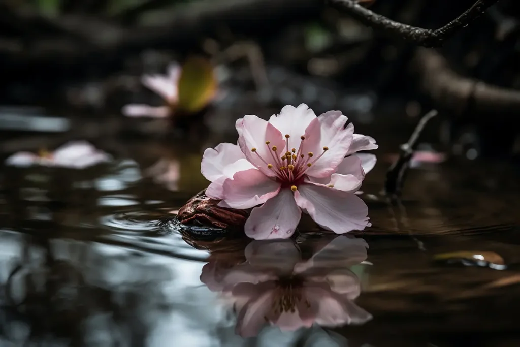 Shadows cast by overlapping petals add subtle depth to the flower