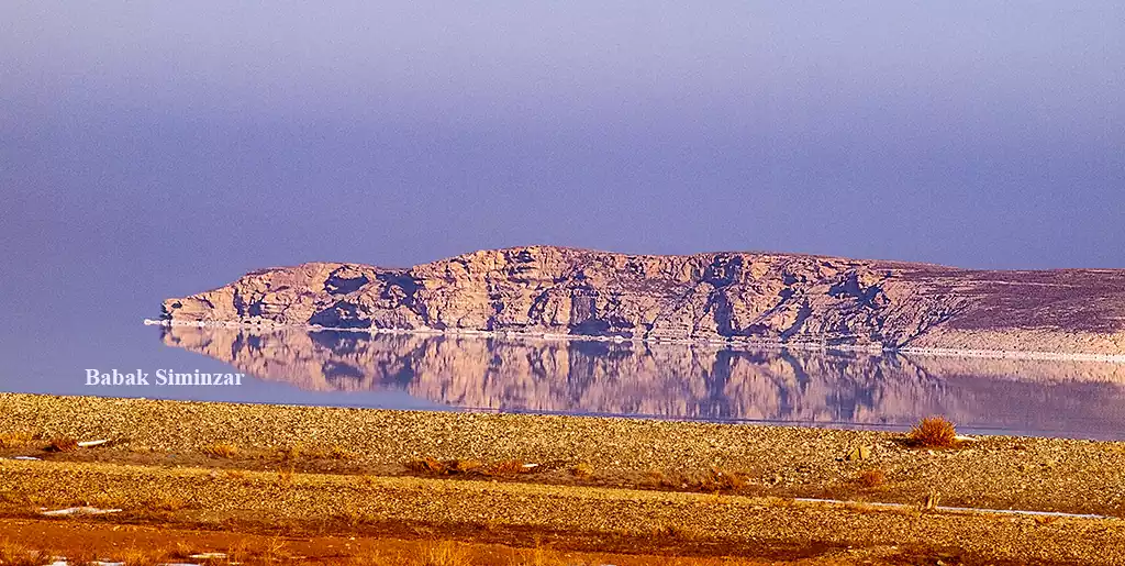 Water reflection, Urmia Lake
